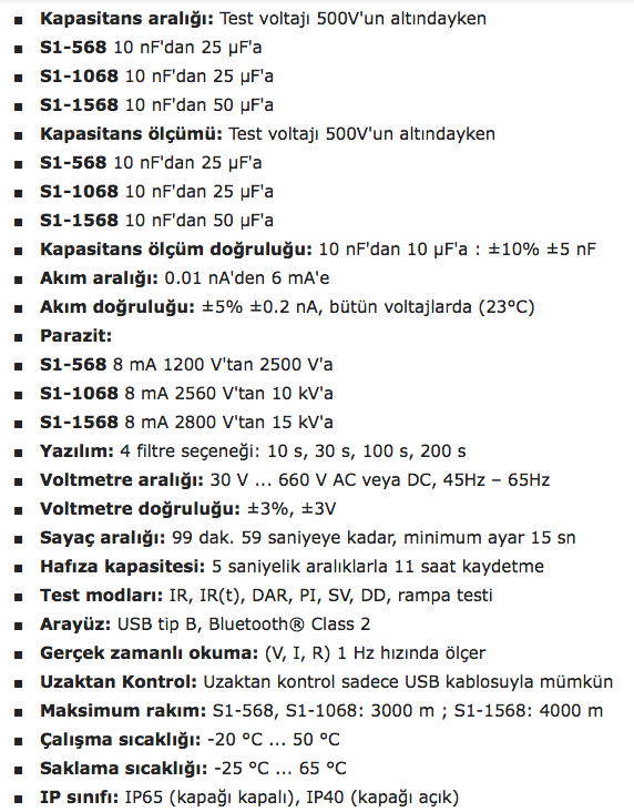 Megger S1-1068 Dijital İzolasyon Test Cihazı